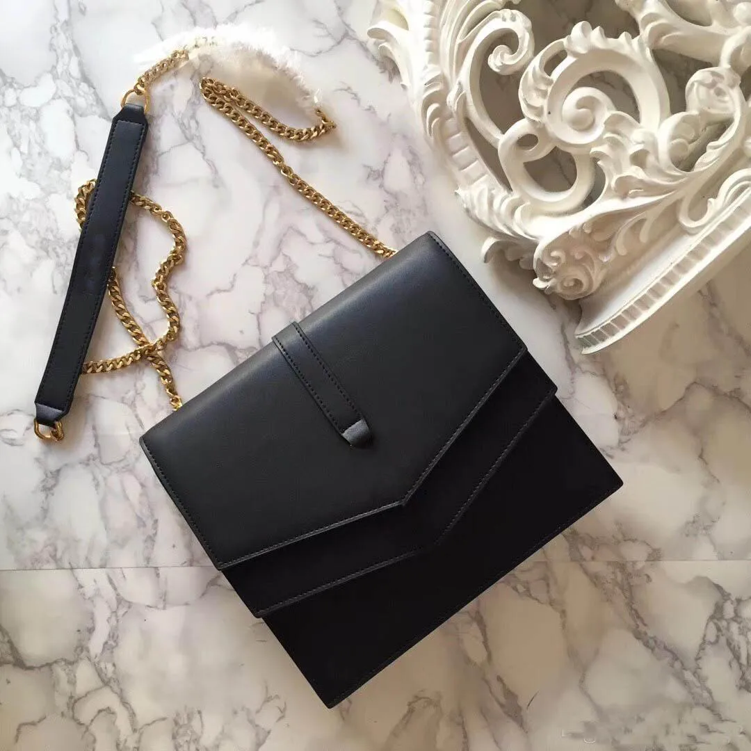 

Women luxury genuine leather crossbody bag designer ladies handbags one-shoulder bag chain female bag free shipping