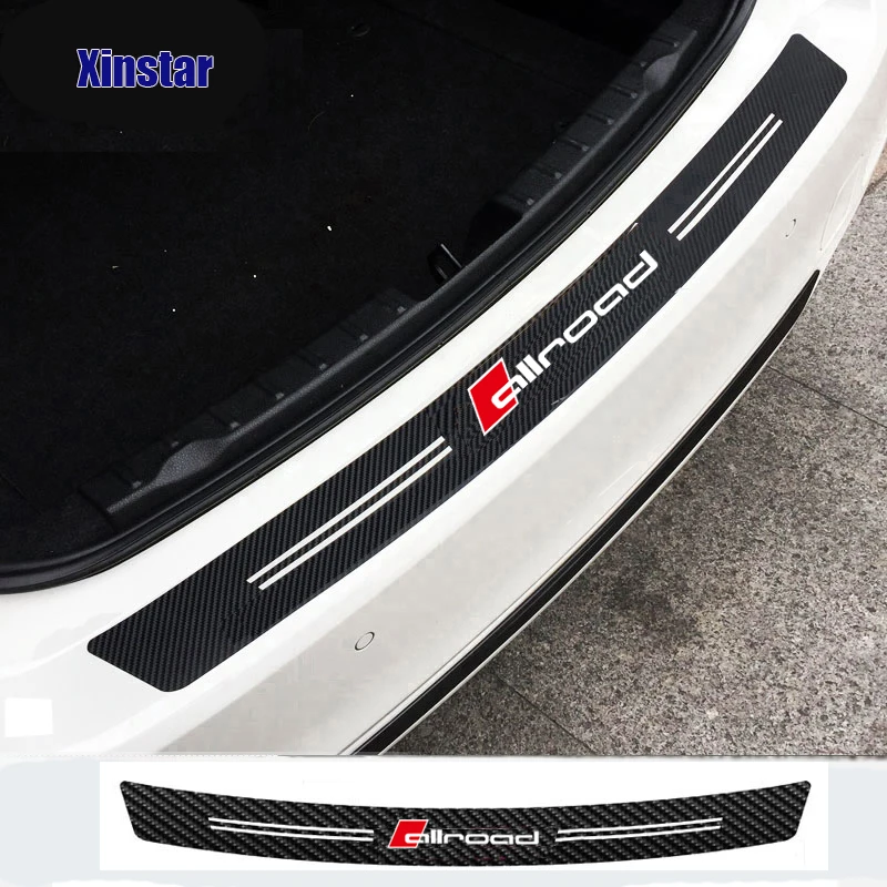 

Carbon fiber Allroad rear bumper decals sticker for Audi A4 A6