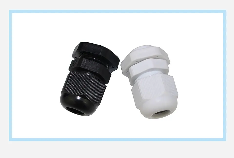 LDDQ 10 шт. PG9 нейлон водонепроницаемый кабельный сальник для возраста от 4 до 8 лет мм кабель Пластик разъем Черный и белый дополнительно Высокое качество продвижение
