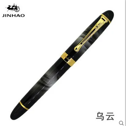 JINHAO X450 advanced авторучка 18 К GP наконечник чернилами 23 цветов, можно выбрать упаковка с черная ручка коробки Горячая распродажа - Цвет: J