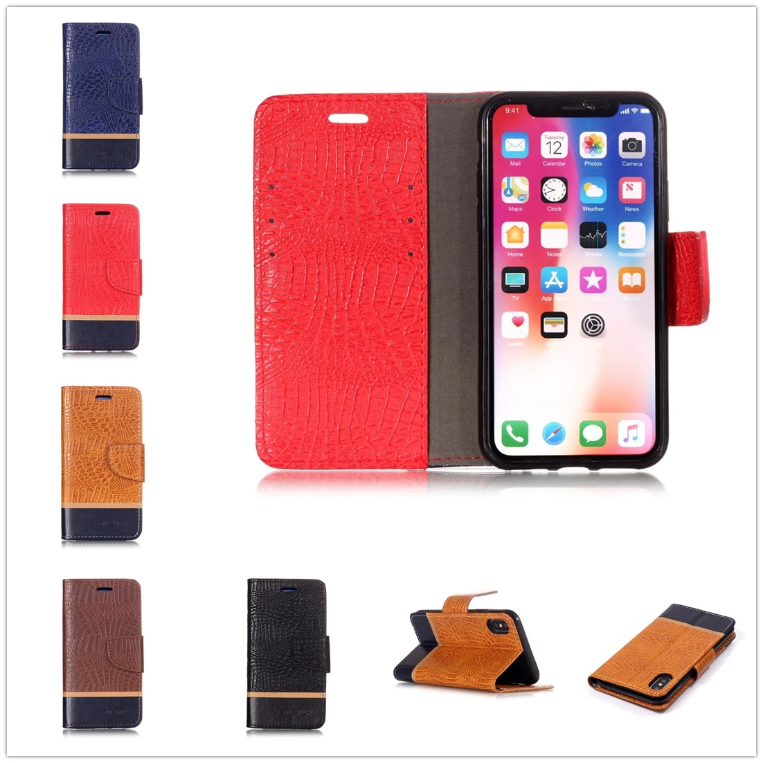 

funda For iPhone Xs Max Case Leather Vintage Phone Coque Hoesje iPhone XR Case X Flip Wallet Cover for iPhone 8 7 Plus 6S 6 Case