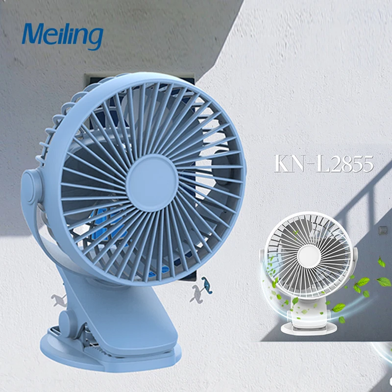 

Meiling Rechargeable Portable Mini Fan Speed Controlled Fan 3-Speed Selection 5V USB Charge Desk Fans For Summer