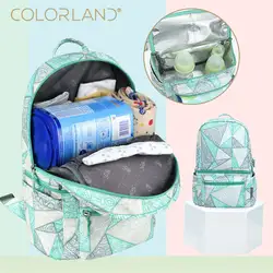 COLORLAND многофункциональный рюкзак сумка под подгузники для мам и младенцев плечо модиш для мамочек для ухода за ребенком дорожная сумка для