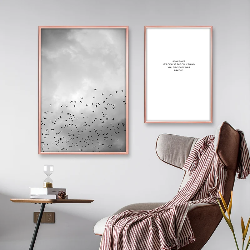 

Cloud Sky Motivational Quote Poster Wall Art Canvas Painting Nordic Posters And Prints Wall Pictures For Living Room Abstract