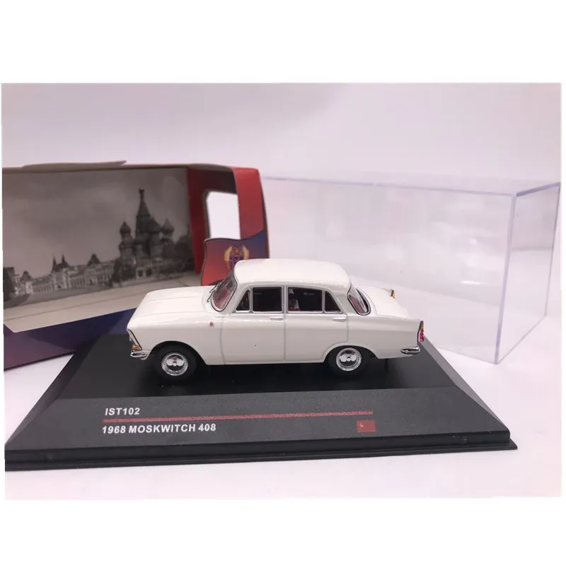 1:43 IST Models Moskwitch 408 белый 1968 литья под давлением модель автомобиля |