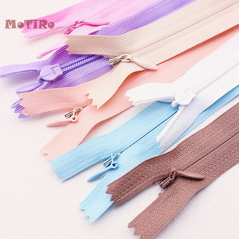 

MoTiRo,40cm,Colorful Nylon Invisible Zipper,Zipper Accessories For Manual DIY/Sewing Pants/Clothing/Pillow/Bags/Shoes/Garment