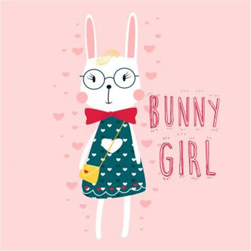 

ShinEquin Biker Patch deal with it Clothes Heat Transfer Printing BUNNY GIRL Iron on patches for clothing Cute PVC 3D Stickers