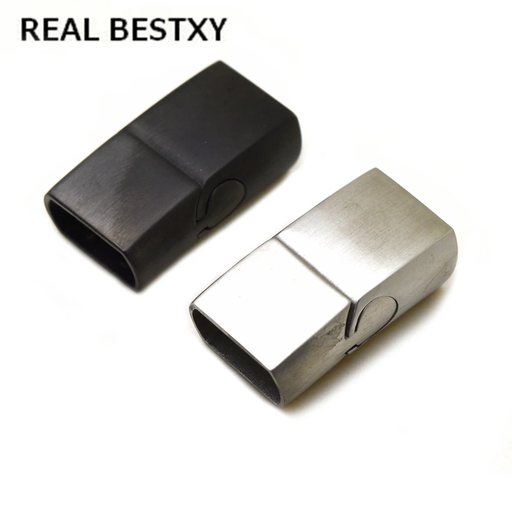 

hole:11.2*6.4mm Stainless Steel Oblate Buckle Magnet Hook Jewelry Findings Leather Bracelet Magnetic Clasp DIY Jewelry Making