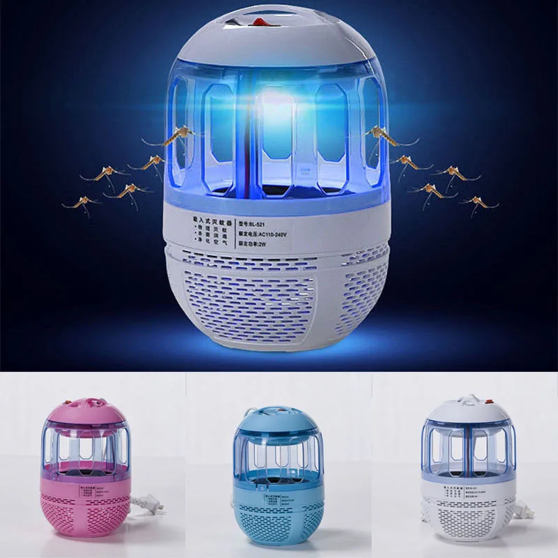 

Electric Mosquito Killer 6 LED Night Light Fly Bug Insect Zapper Trap Catcher Lamp CLH@8