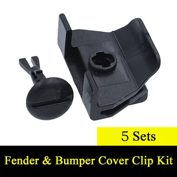 

5 Sets Car Front Fender & Bumper Cover Clips Kits Set For Toyota Camry Corolla