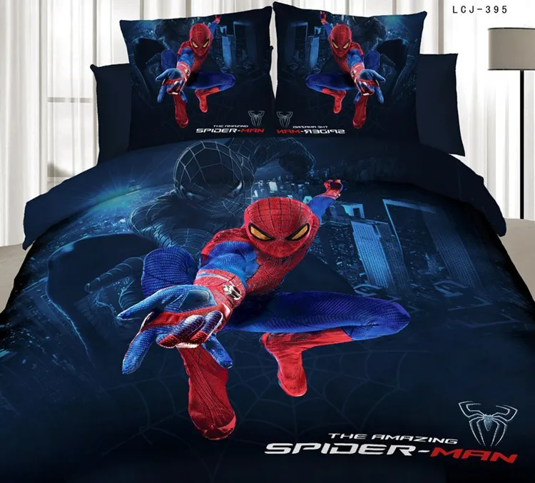 spiderman full size bedding set