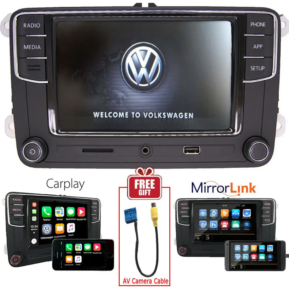 

6.5"Car Stereo RCD330+ CarPlay MirrorLink BT USB RVC For Volkswagen Tiguan Golf 5 6 Passat Polo Touran Caddy TAX FREE!!