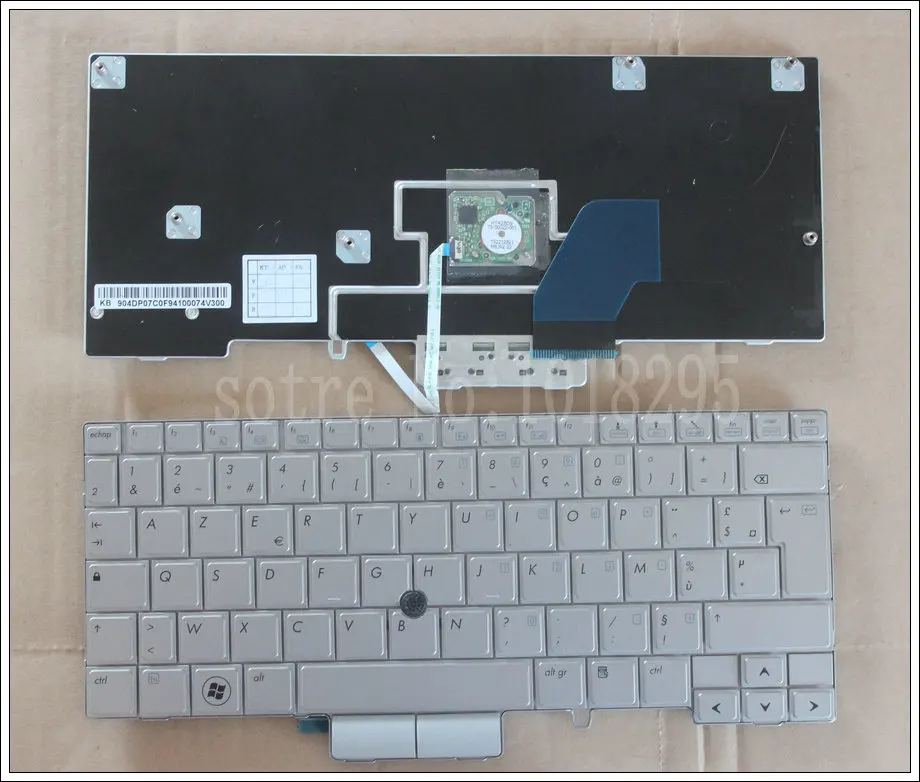 

NEW For HP EliteBook 2740 2740P French Laptop Keyboard FR Layout silver