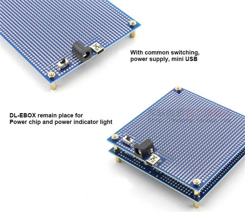 Печатная плата универсальная макетная плата PCB тестовая плата 95 мм* 95 мм DL-EB01 95x95 мм двухсторонний прототип