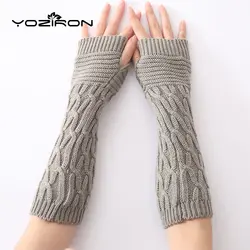 YOZIRON новый для женщин осень зима митенки рукава руки s перчатки без пальцев