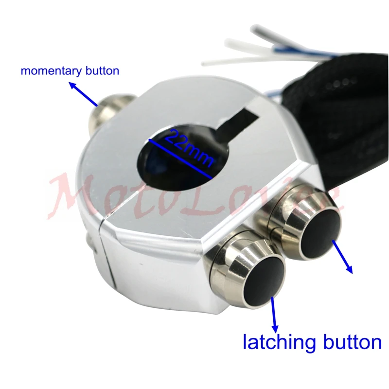 Motolovee CNC Выключатель без фиксации Переключатель алюминиевый сплав переключатель мотоциклетные ручки кнопки сброса