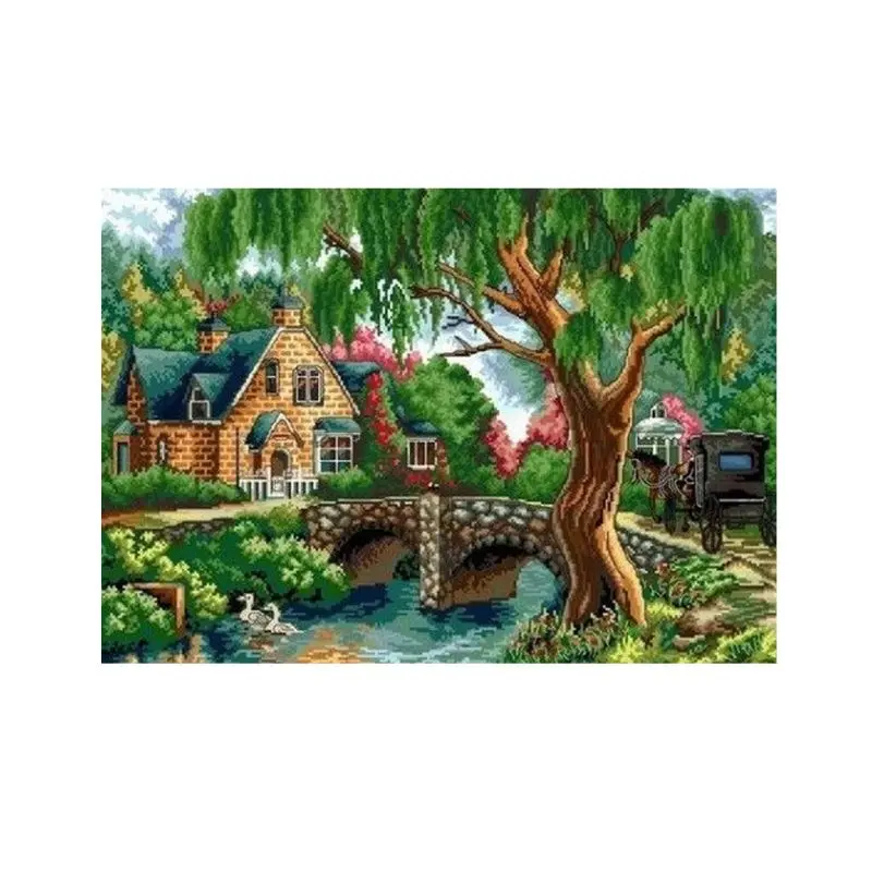 

Tree House 5D DIY Diamond Painting Embroidery Cross Craft Stitch Kit Home Decor