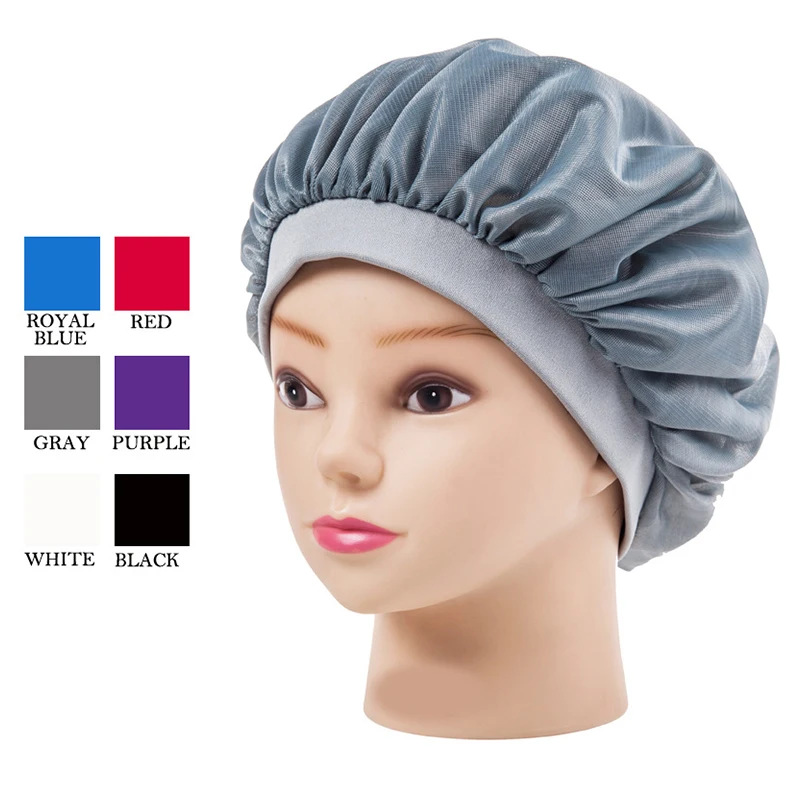 

Home use Women Satin Cap Lady Hair Chemotherapy Cap Hat Ladies Sleep Night Cap Turban Casual Long hair Head Covers