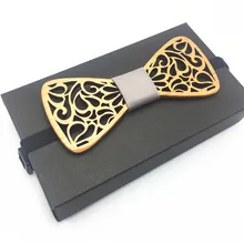 Деревянный галстук-бабочка из мультфильма «Холодное сердце», мужские аксессуары с бантиком и рисунком из мультфильма, деревянные динозавра лук галстук для мальчиков воротник расшит бантом Рождественский бантик Галстуки