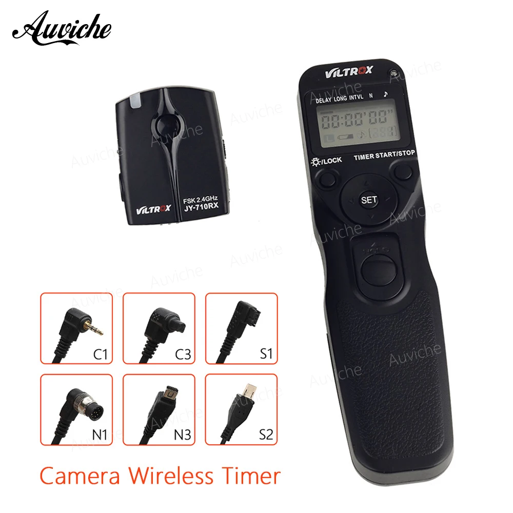 

Viltrox JY-710 Camera Wireless Timer Remote Shutter Release Control Cable for Canon Nikon Pentax Panasonic Sony A7 A6000 A6300