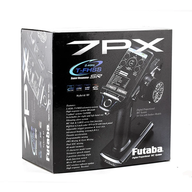 

Original Futaba 7PX 2.4G 7-Channel T-FHSS SR Transmitter Remote Control with R334SB receiver Compatible S-FHSS/FASST for RC car