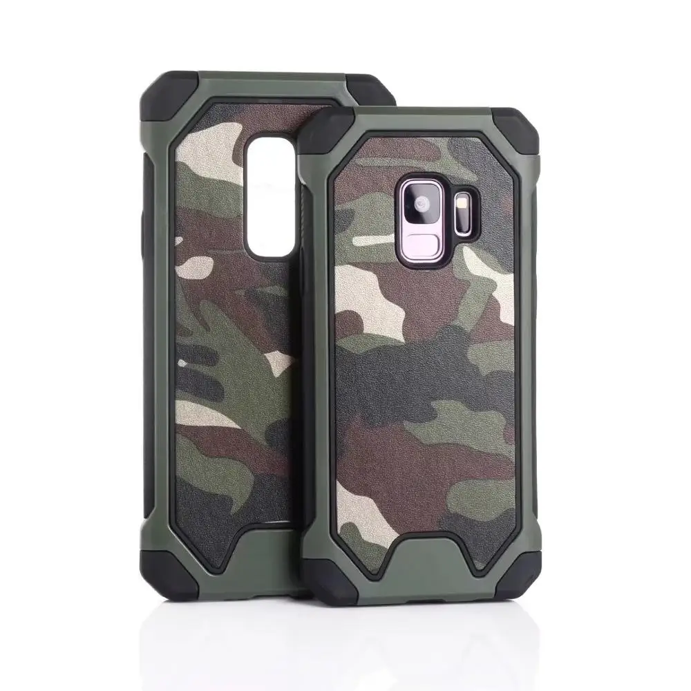 Противоударный Панель армейской камуфляжной расцветки для samsung Galaxy S9 S8 J4 J6 A6 плюс S7 край A3 J7 A5 J3 A7 J5 Pro Чехол - Цвет: Green