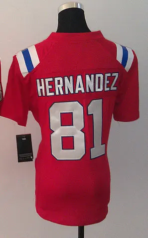 aaron hernandez red jersey