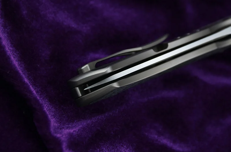 Складной нож VENOM BONE DOCTOR M390 Titanium CF Flipper уличный Карманный кухонный для кемпинга
