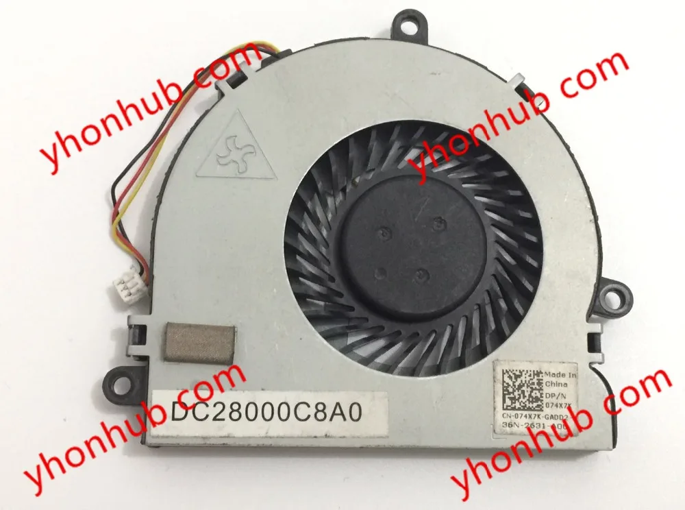 ADDA AB07005HX08K300 DC 5V 0.40A 3 жильный Сервер вентилятор охлаждения ноутбука|server fan|dc 5v fan5v dc