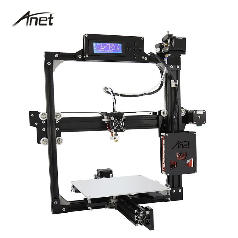 

Anet Aluminium Auto Level Leveling 3D Printer Large Size DIY 3D Printer Kit LCD 2004 220*220*220mm Three dimensions Printers
