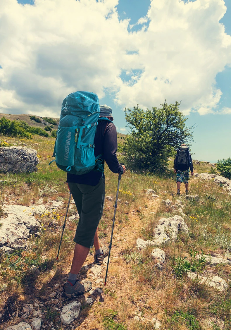 135g de Fibra de Carbono Naturehike Peso Leve Bloqueio Externo Trekking Pole 3 Seção Portátil Escalada Andando Prata Prêmio Vara Mod. 1260373 21 carbono bloqueio externo trekking pole 3 seção