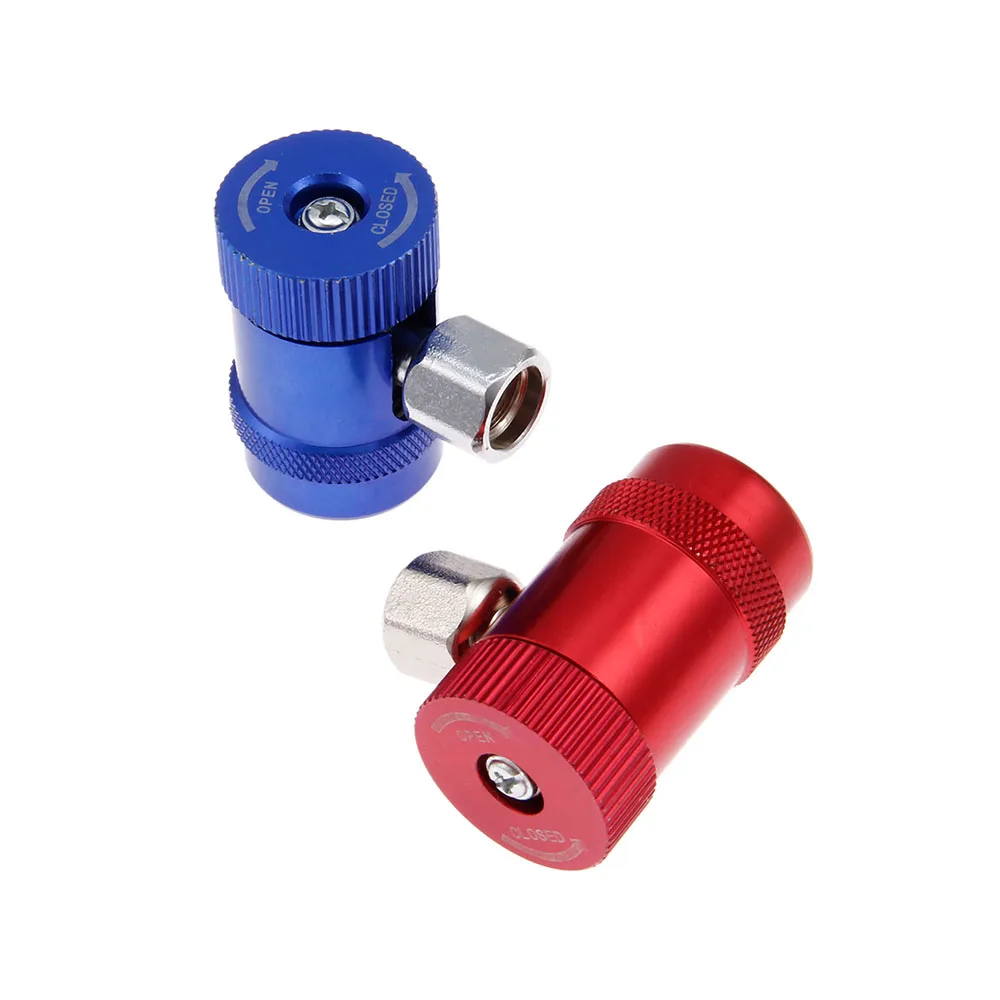 1Pair Adjustable R1234yf Car AC High/Low Side Quick Coupler Connector