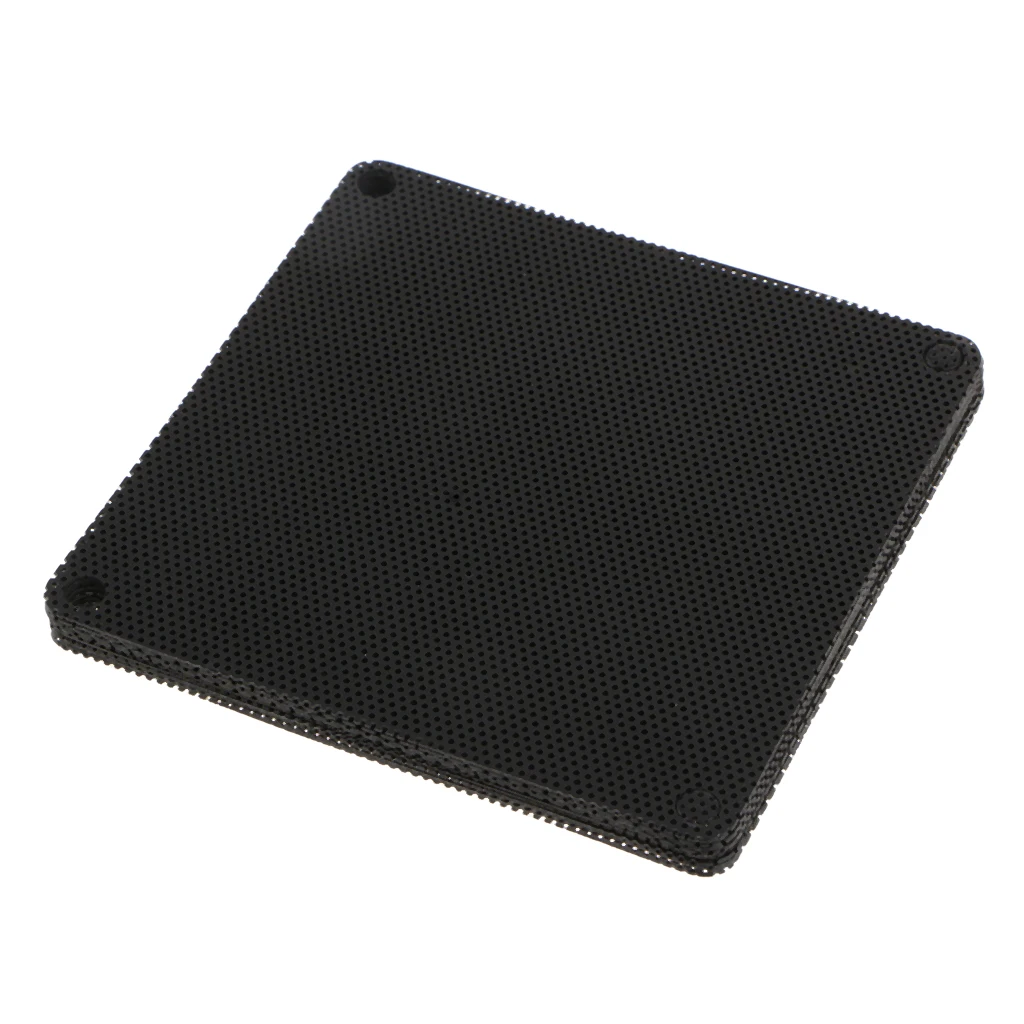 10Pcs Computer PC Dustproof Cooler Fan Case Cover Dust Filter Mesh 9cm Black