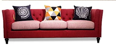 Новейшая мебель для дома Европейский современный тканевый диван для гостиной секционный бархатный диван Трехместный американский кантри стиль