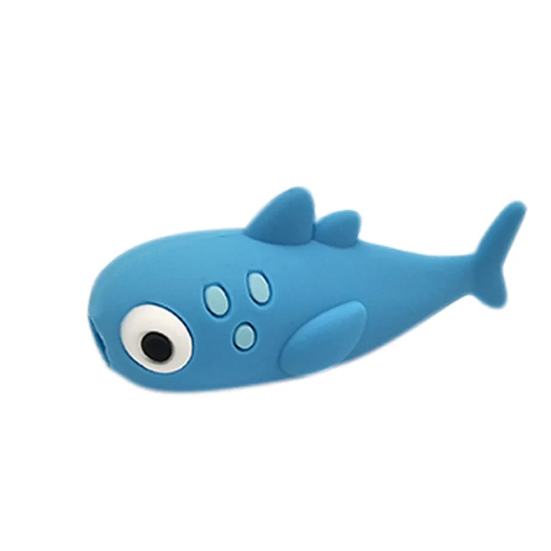 Одна милые животные Usb зарядное устройство защита для кабеля "укус" для Iphone Andriod кабель кусается Морская жизнь животные забавные игрушки для детей - Цвет: ZNNL050-10