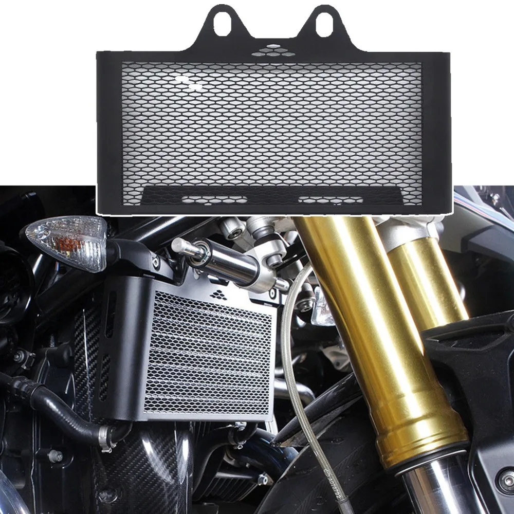 Black Aluminum Mesh Radiator Guard Cover Grille Oil Cooler Protector