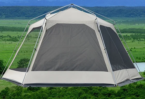 Vidalido роскошный наружный кемпинговый тент навес от комаров барбекю укрытие большое пространство для отдыха УФ палатка включает 2 шт. Висячие шторы - Цвет: cream white