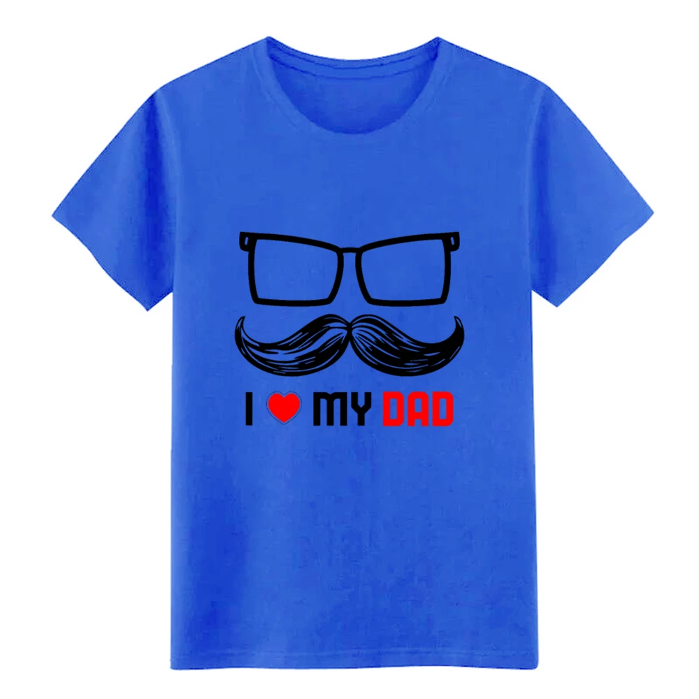 Мужская футболка с надписью I Love My Dad индивидуальная S XXXL одежда удобная Весенняя