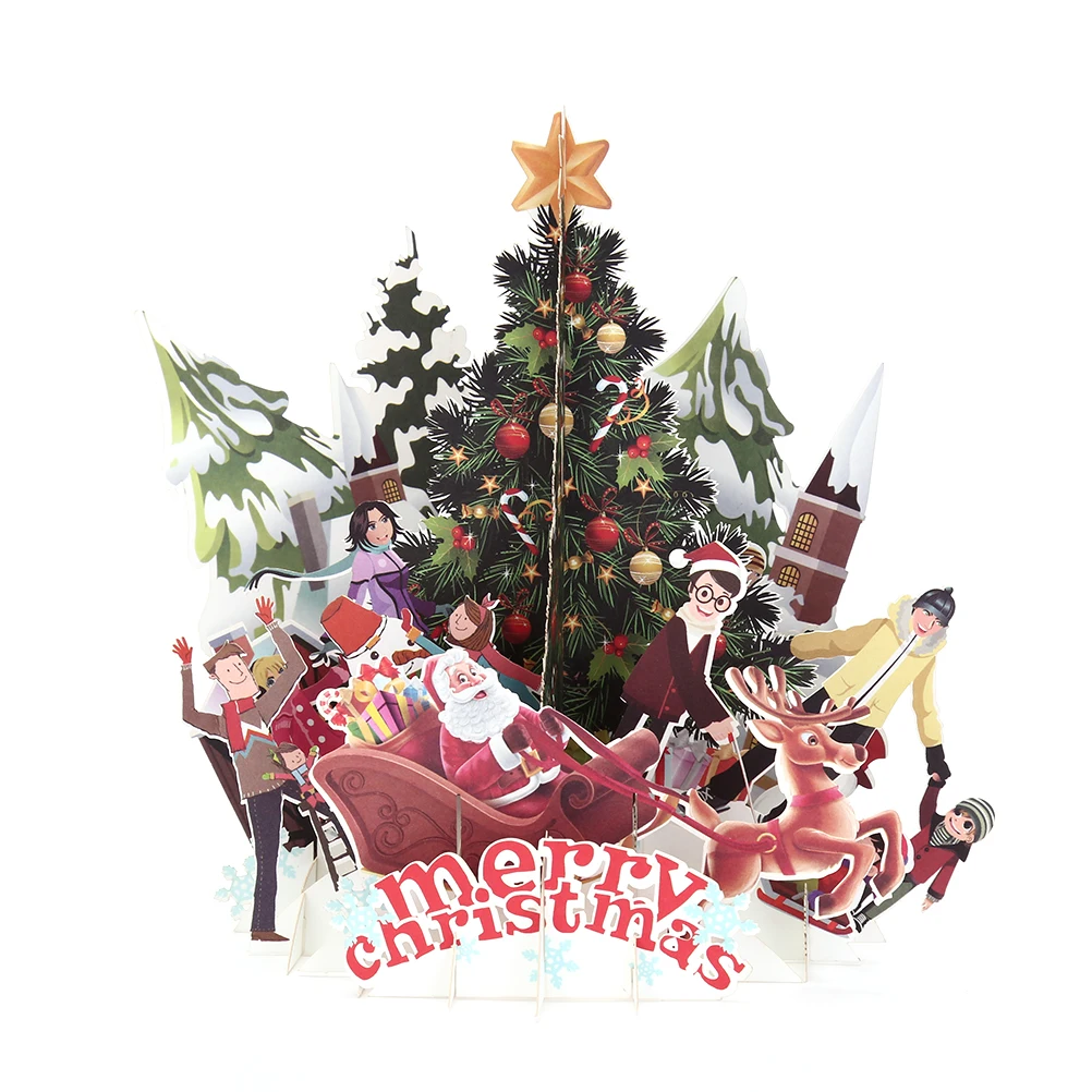 Feste &amp; Besondere Anlässe 3D Up Karte Weihnachtsbaum Gruß Baby Geschenk