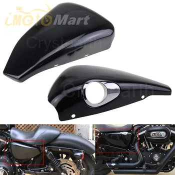 

Motorcycle Left Side Battery Cover & Right Side Oil Tank Cover Side Fairing Guard For Harley Sportster XL1200 XL883 2004-2013