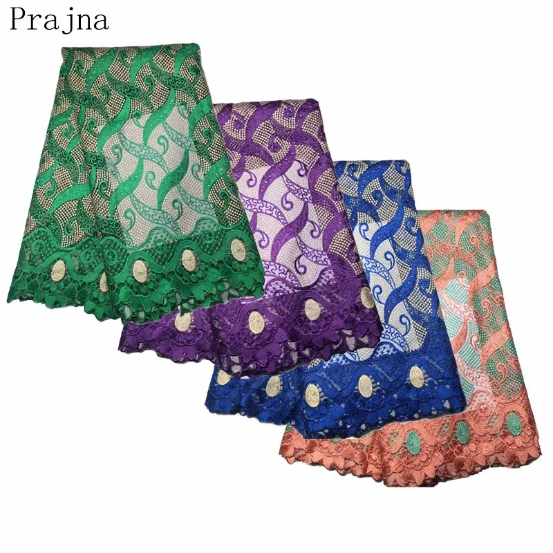 

Prajna Gold Royal 2018 Latest High Quality African French Nigerian Net Laces Fabric Embroidered Diamond Wedding Dress Lace F