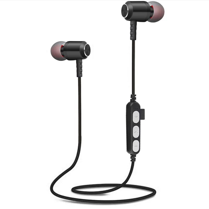 LWHWZT T15 Bluetooth 5 0 Headphones Sport Magnetic Headset Music TF Card Slot Earbuds Wireless With Mic Earphone For Meizu Live