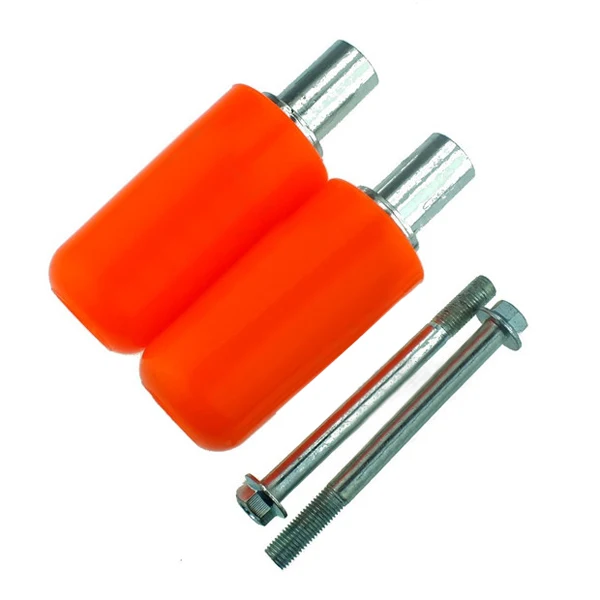 1 шт. мотоциклетная рама ползунок для защиты от аварий большое смещение модифицированный удлиненный из влагостойкой резины для Honda - Цвет: Оранжевый