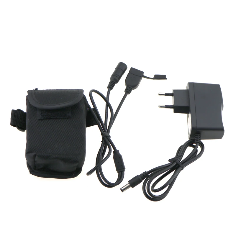 8.4V Rechargeable 8x18650 12000mAh LED Bicycle Lights Batteries Pack With Charger 2 in 1 USB+DC