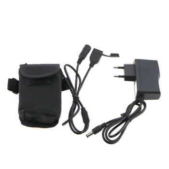 

8.4V Rechargeable 8x18650 12000mAh LED Bicycle Lights Batteries Pack With Charger 2 in 1 USB+DC Connector 8.4V