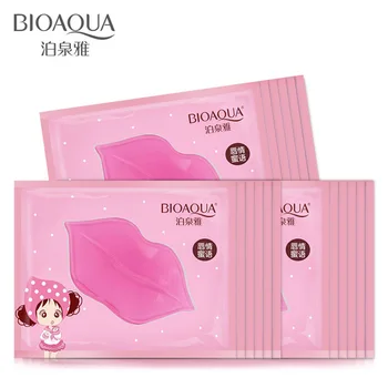 

50Pcs Beauty Lip Mask for Lip Plumper Moisture Essence Crystal Collagen Lip Mask Pads Patches Pads Gel Lips Enhancer Cosmetics