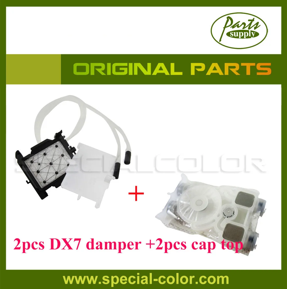 

Made In Japan 2pcs Roland DX7 Solvent Printhead Damper with 2pcs Original DX7 Cap Station for Roland VS640/540/RA640/XF640