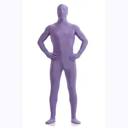 Хэллоуин лайкра Zentai костюмы для косплея индивидуальные унисекс фиолетовый полный средства ухода за кожей комбинезон боди костюм для