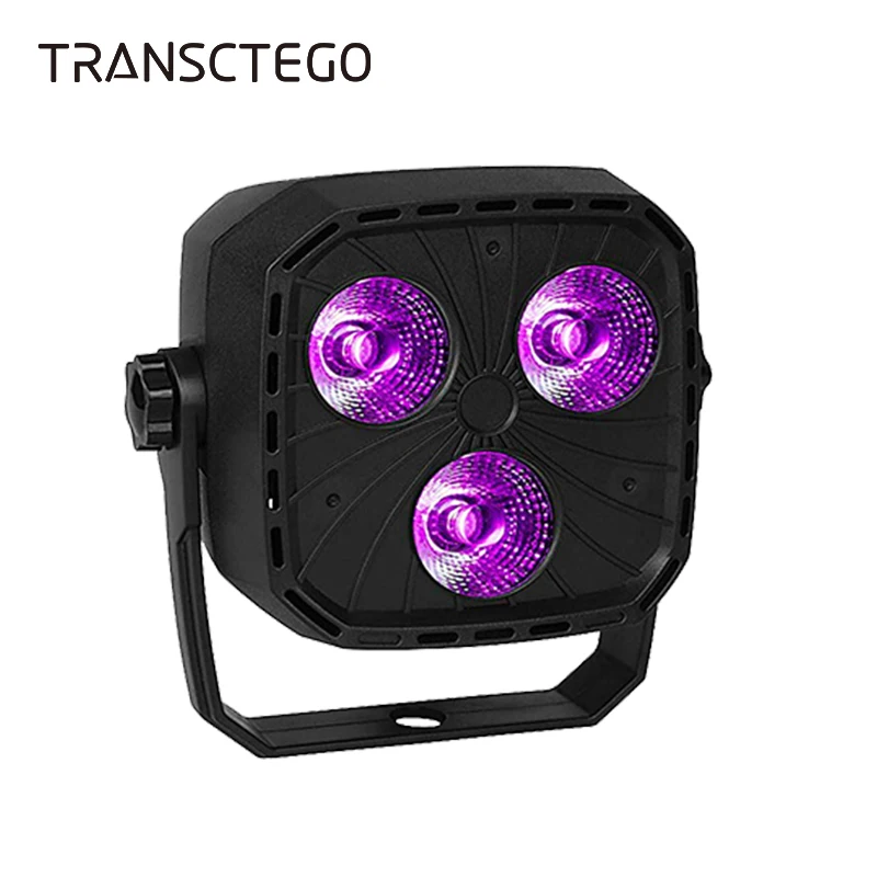 

3 LED Disco Par Light Stage Lamp UV 12W DMX 512 Sound Activated Wall Washing DJ Strobe Purple Light for Wedding Party Show Lamp