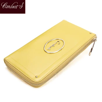

New 2020 Women Purses Genuine Leather Wallet Zipper Clutch Bag Fashion Designer Female Leather Wallets Famous Brand Purses